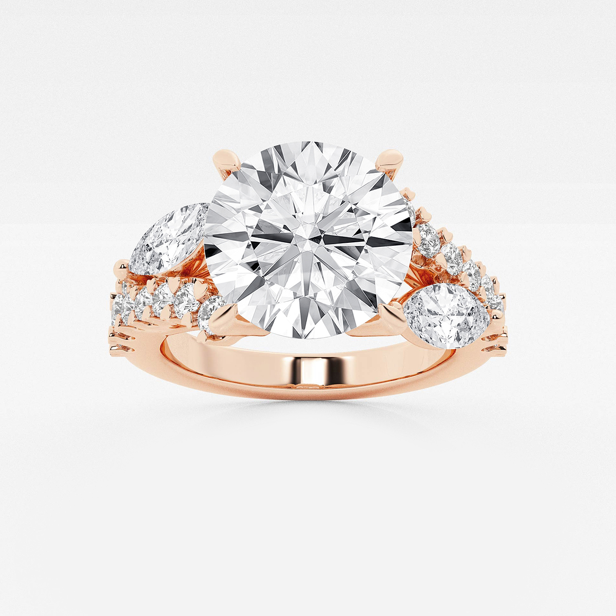 5 1/2 ctw Round Lab Grown Diamond Engagement Ring
